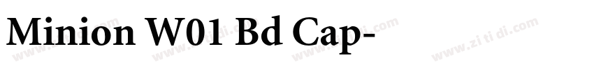 Minion W01 Bd Cap字体转换